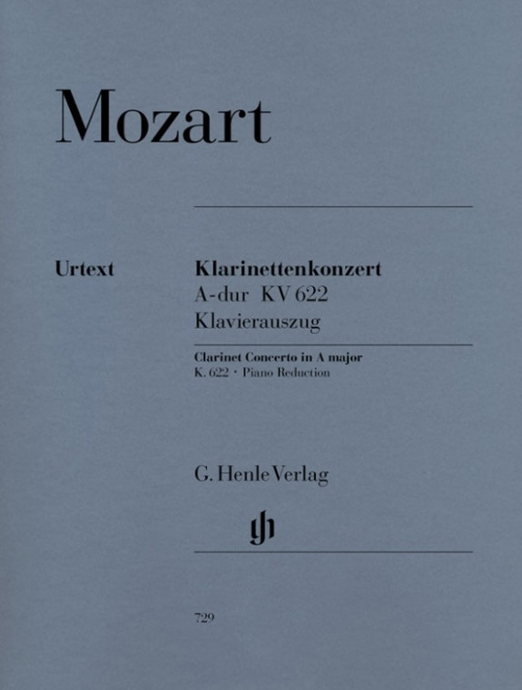 Mozart Concerto A Maj K 622 Clarinet In A/Piano