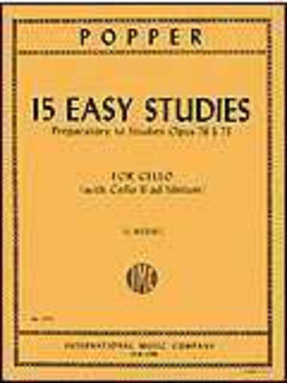 Popper 15 Easy Studies Preparatory To Op 73 & 76 Cello