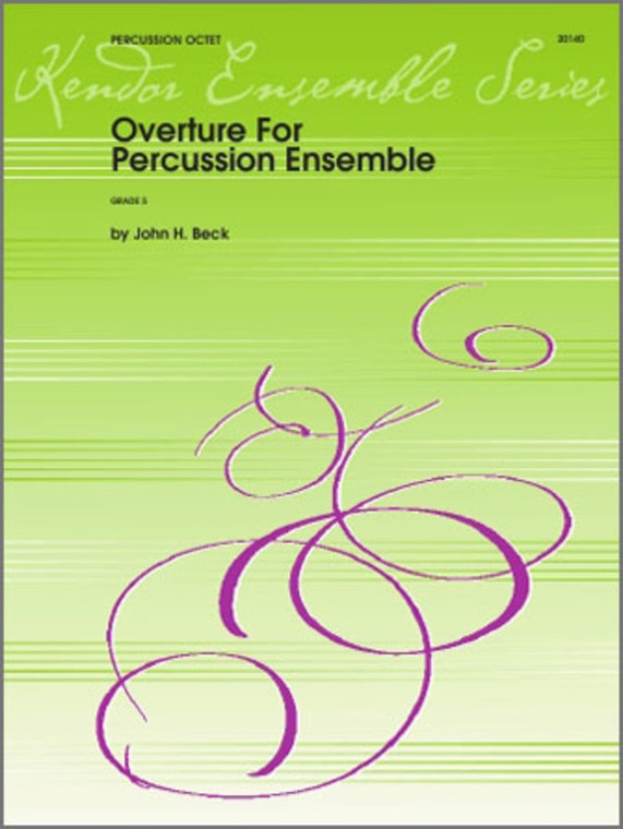 Beck Overture For Percussion Octet Sc/Pts