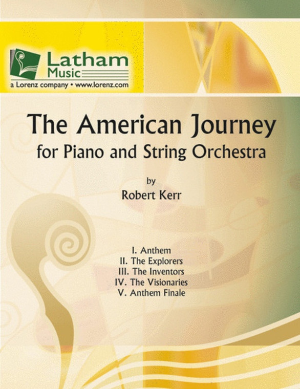 American Journey Piano/String Orchestra Sc/Pts