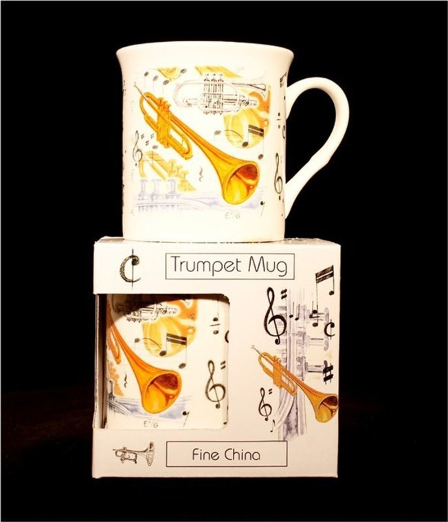 Fine China Mug Trumpet Design