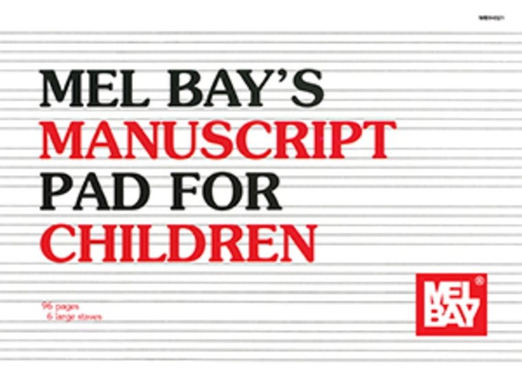 Manuscript Pad For Children 96 Pages/6 Staves