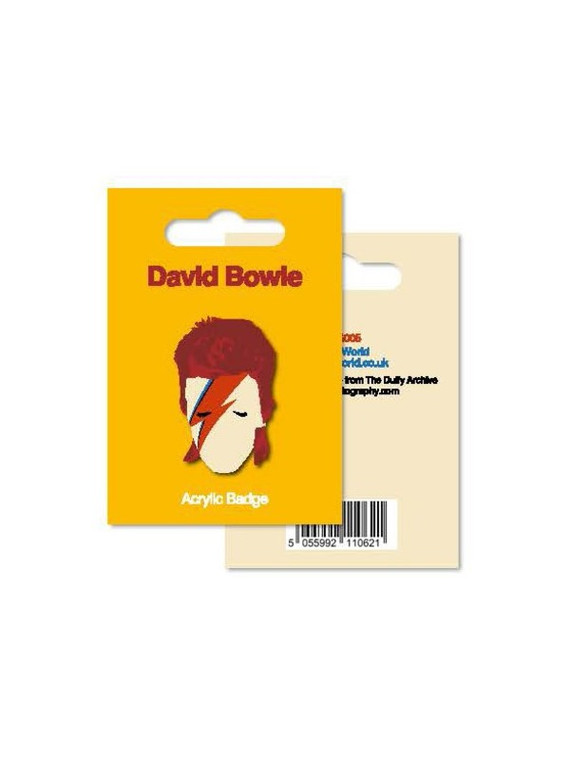 David Bowie Acrylic Badge