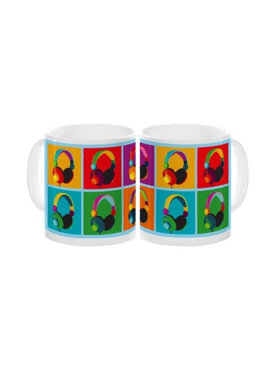 Pop Art Headphones Mug