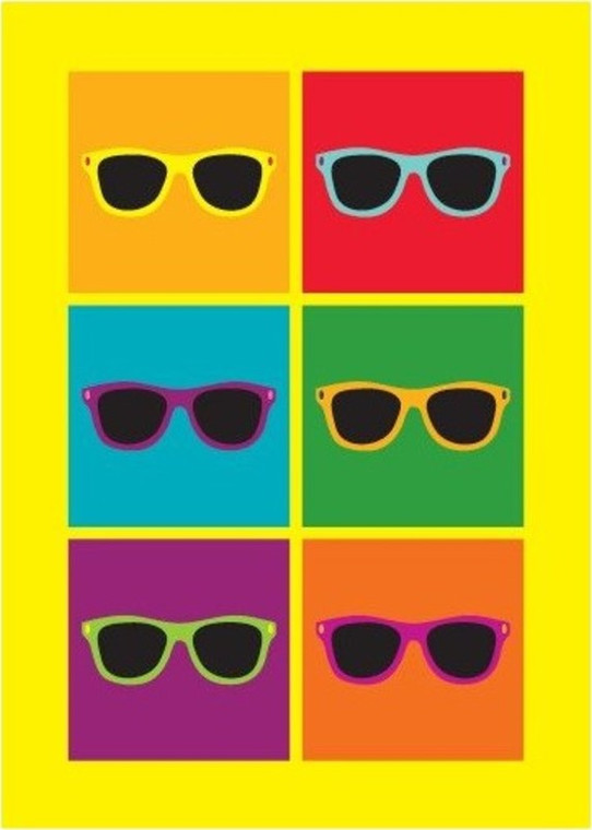 Pop Art Sunglasses Greeting Card