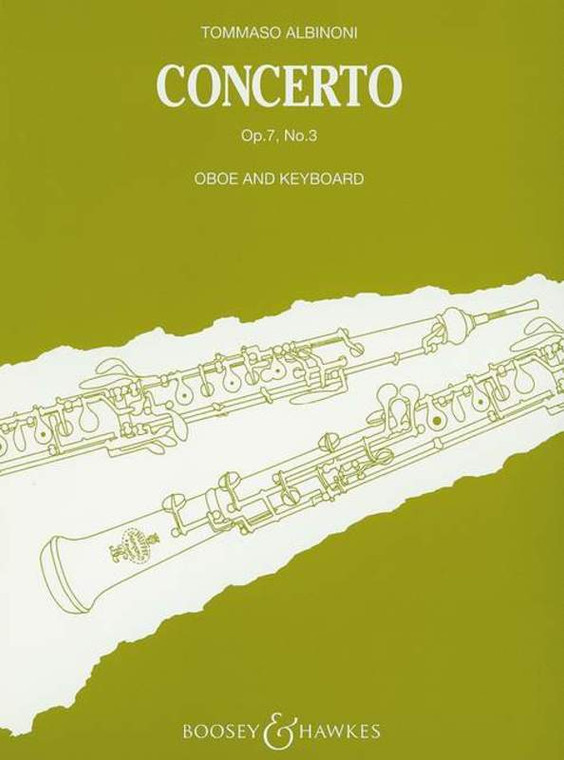 Albinoni Concerto Op 7 No 3 B Flat Oboe/Piano