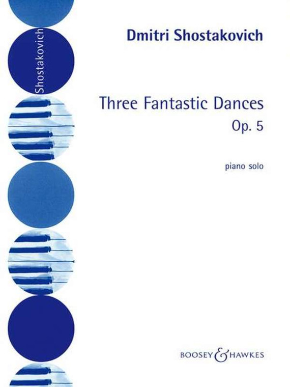 Shostakovich 3 Fantastic Dances Op 5 Piano