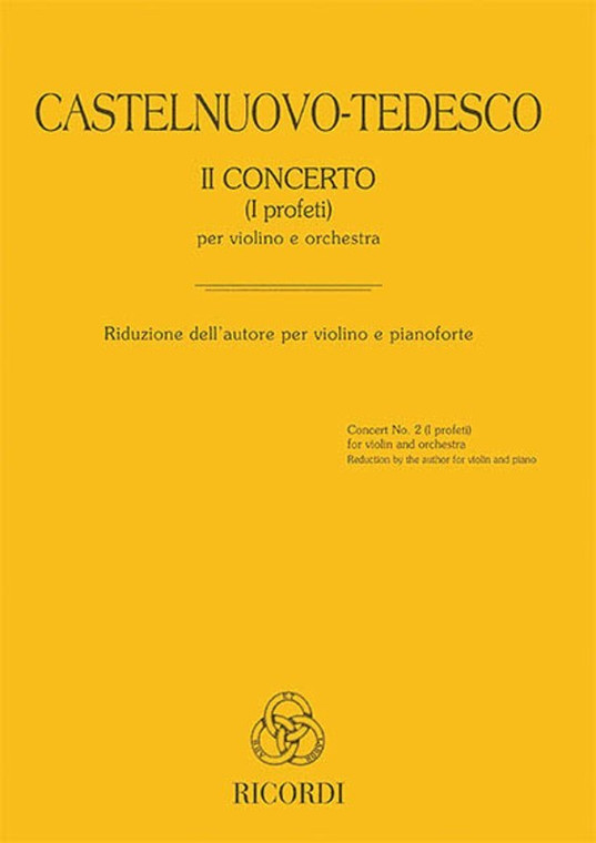 Concerto No 2 (I Profeti) Violin And Piano