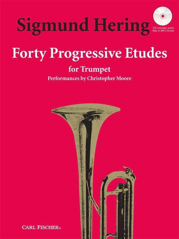 Hering 40 Progressive Etudes Trumpet Bk/Ola