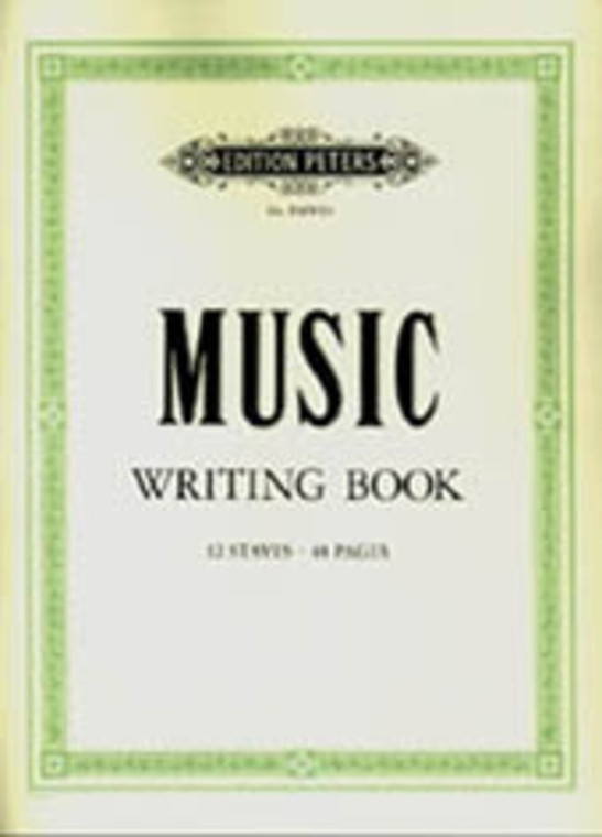 Peters Music Writing Book 12 Stave 48 Pp