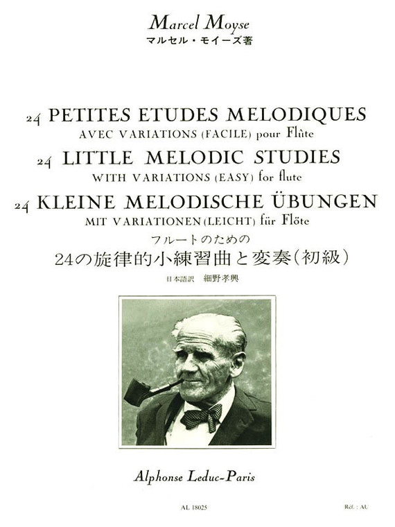 Moyse 24 Little Melodic Studies For Flute
