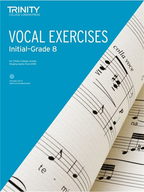 Trinity Vocal Exercises Initial Gr 8 From 2018 Bk/Cd