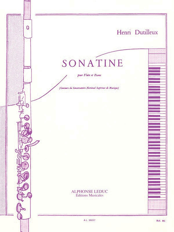 Dutilleux Sonatine For Flute/Piano