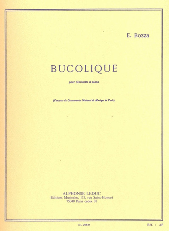Bucolique Clarinet And Piano