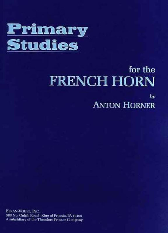 Horner Primary Studies For French Horn