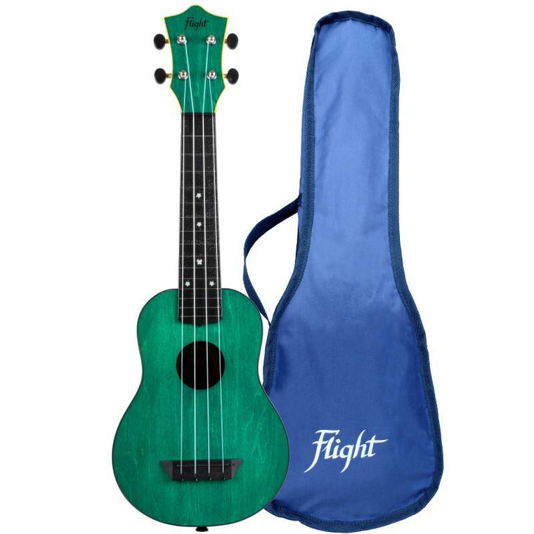 Flight Tus 35 Abs Travel Soprano Ukulele Green