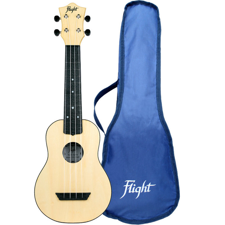 Flight Tus35 Abs Travel Soprano Ukulele Natural