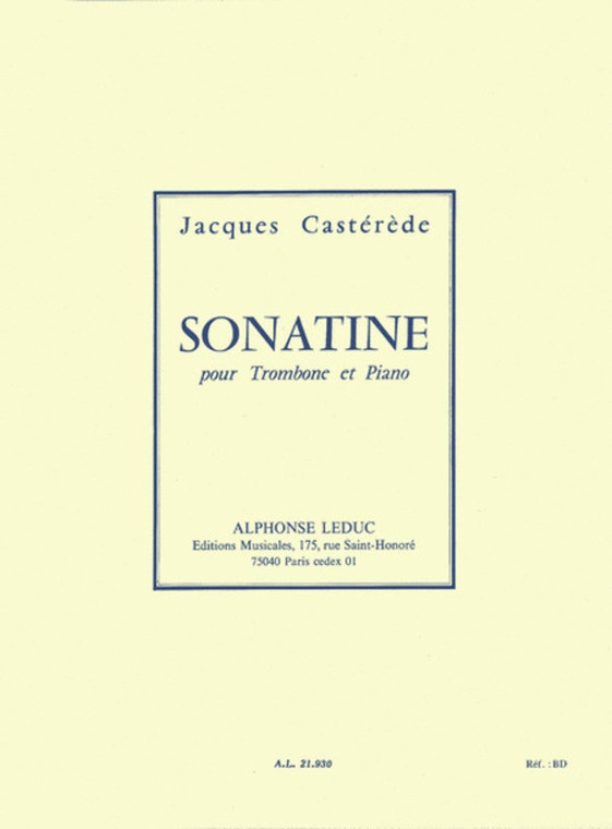 Sonatine For Trombone & Piano