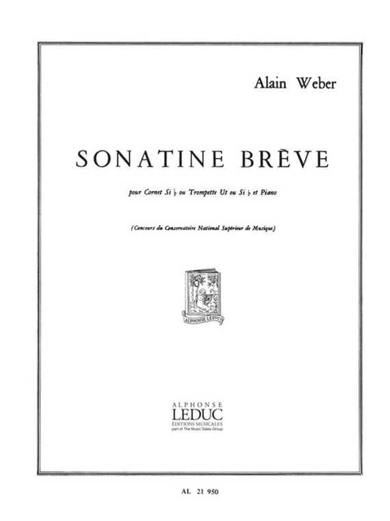 Weber Sonatine Breve Cornet Or Trumpet/Piano