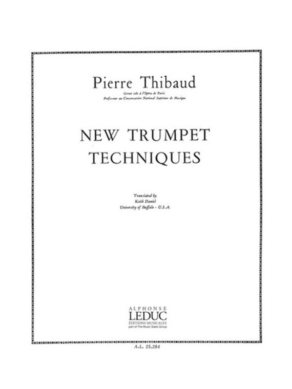 Thibaud New Trumpet Techniques Solos Book