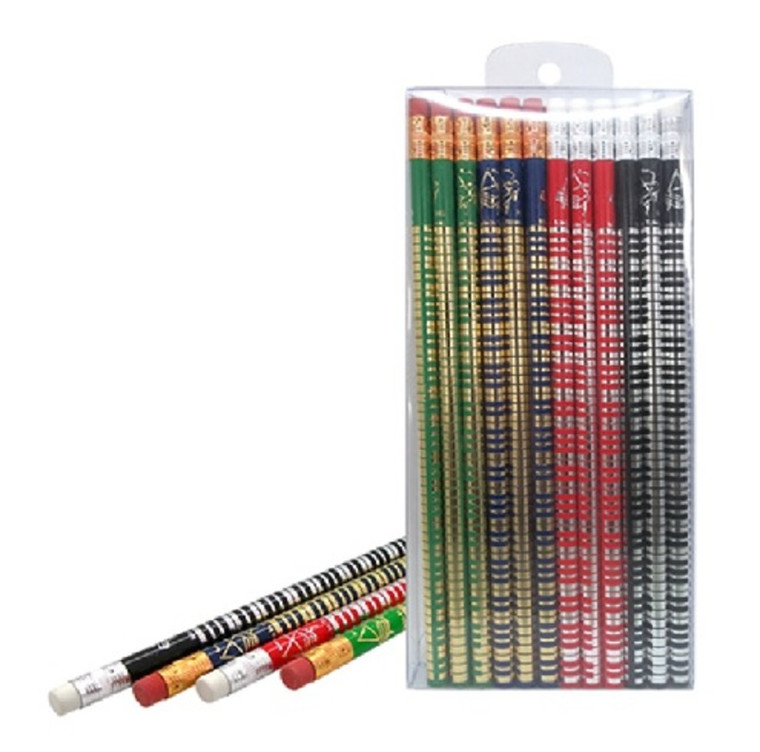 24 Pack Hb Pencils Keyboard Design