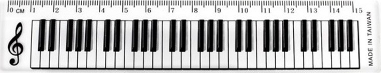 15 Cm Keyboard Design Clear Ruler