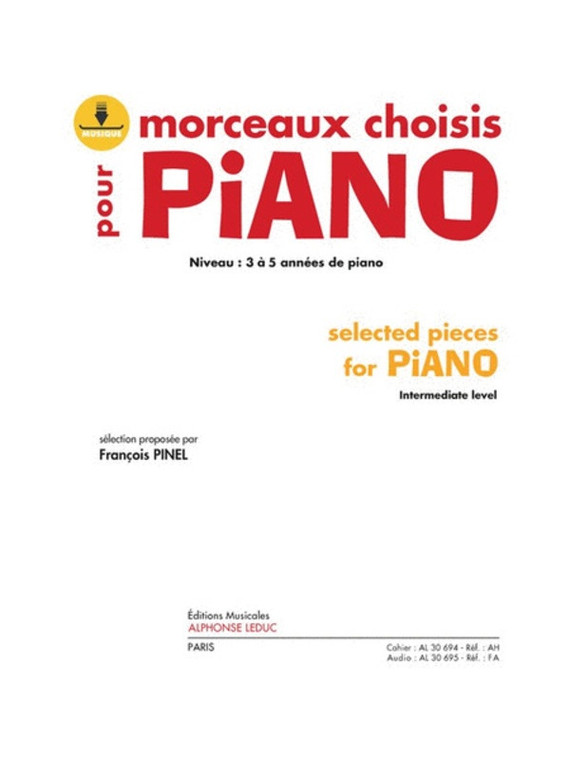 Selected Pieces For Piano Ed Pinel