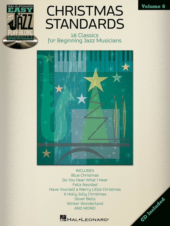 Hal Leonard Christmas Standards Easy Jazz Play Along Volume 6