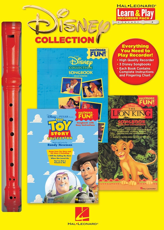 Hal Leonard Disney Collection Learn & Play Recorder Pack