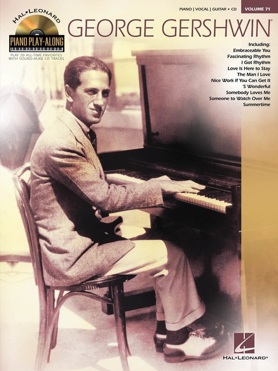 Hal Leonard George Gershwin Piano Play Along Volume 71