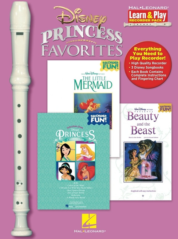 Hal Leonard Disney Princess Favorites Learn & Play Recorder Pack