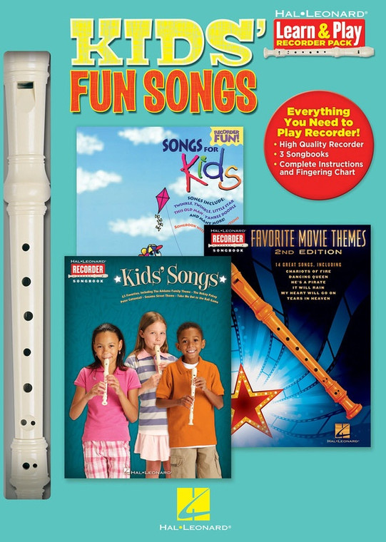 Hal Leonard Kids' Fun Songs Learn & Play Recorder Pack