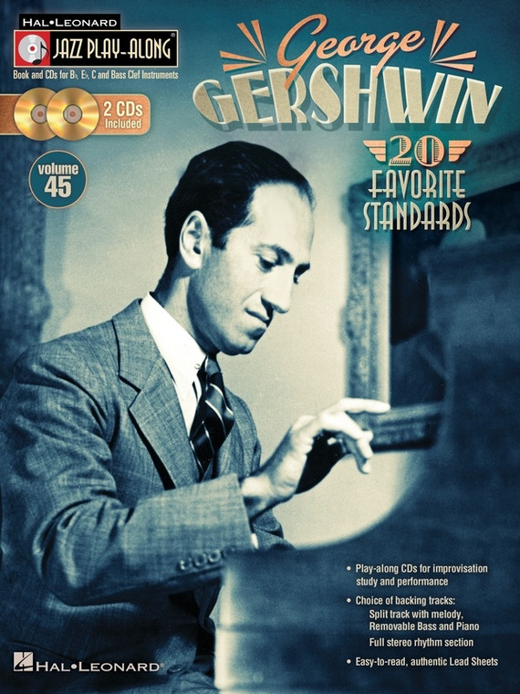 Hal Leonard George Gershwin Jazz Play Along Bk/2 Cd V45