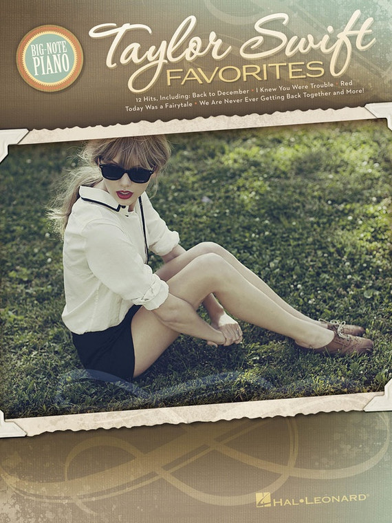Hal Leonard Taylor Swift Favorites Big Note Piano