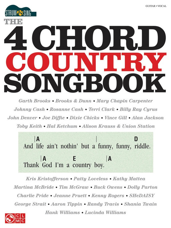 4 Chord Country Songbook Strum & Sing