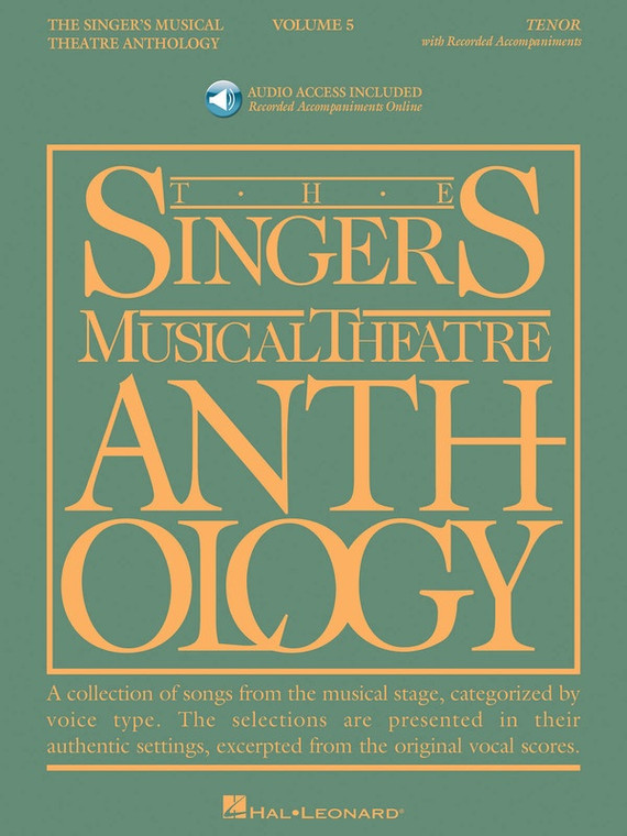 Hal Leonard Singers Musical Theatre Anth V5 Tenor Bk/Ola