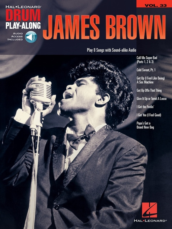 Hal Leonard James Brown Drum Playalong V33 Bk/Ola