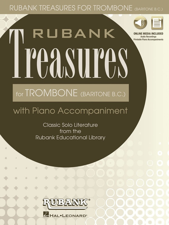 Rubank Treasures For Trombone (Baritone Bc) Bk/Olm