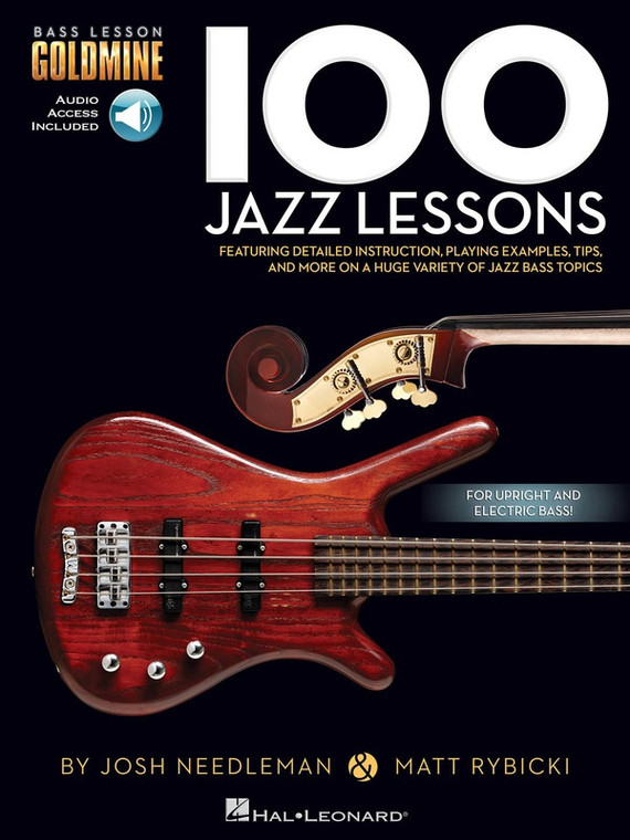 Hal Leonard 100 Jazz Lessons Bass Goldmine Series