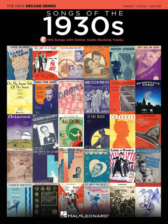 Hal Leonard Songs Of The 1930s The New Decade Series With Online Play Along Backing Tracks