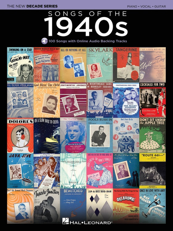 Hal Leonard Songs Of The 1940s The New Decade Series With Online Play Along Backing Tracks