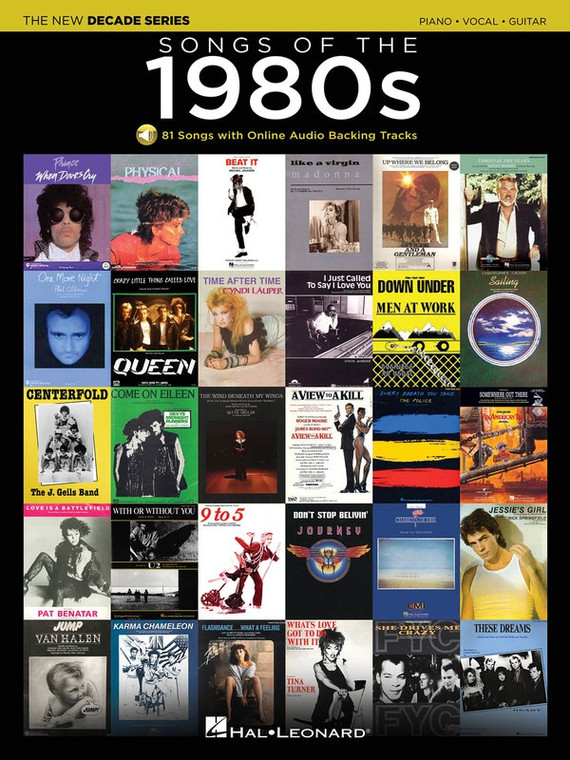 Hal Leonard Songs Of The 1980s The New Decade Series With Online Play Along Backing Tracks