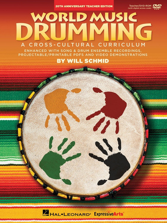 Hal Leonard World Music Drumming Teacher/Dvd Rom 20 Th Anniv Edition