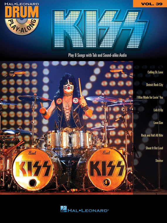 Hal Leonard Kiss Drum Play Along Volume 39