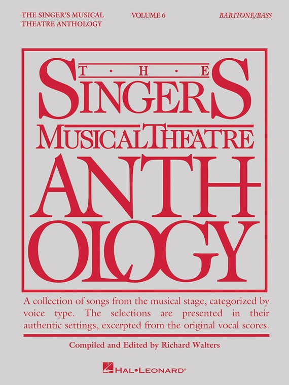 Hal Leonard The Singer's Musical Theatre Anthology Volume 6 Baritone/Bass Book Only