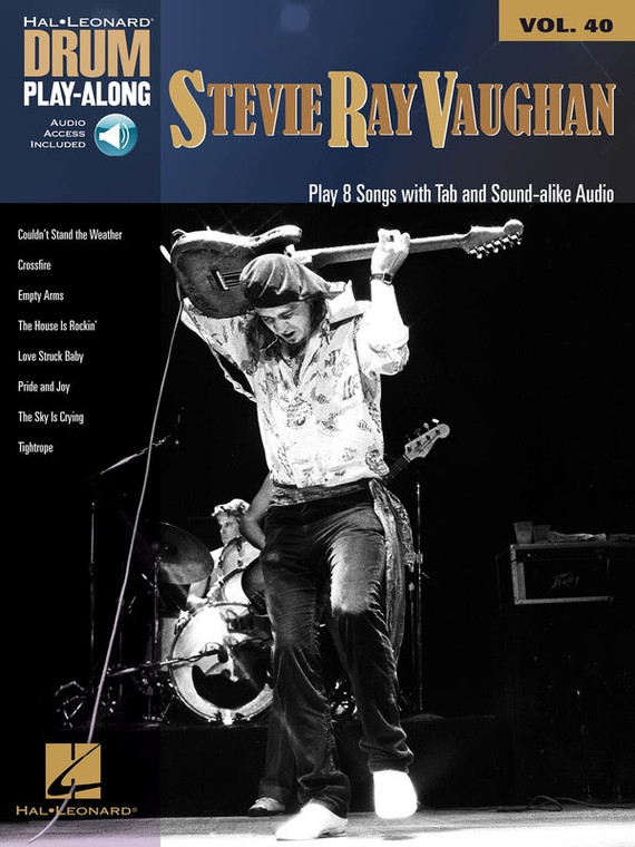 Hal Leonard Stevie Ray Vaughan Drum Play Along Volume 40