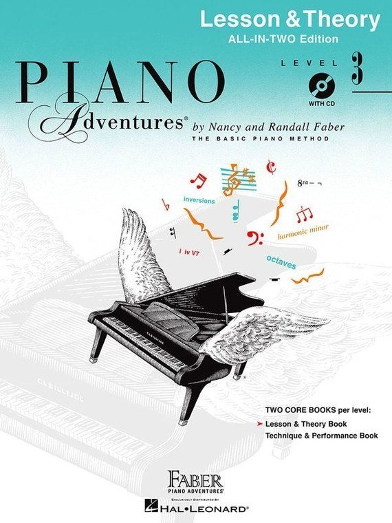 Piano Adventures All In Two 3 Lesson Theory Bk/Cd