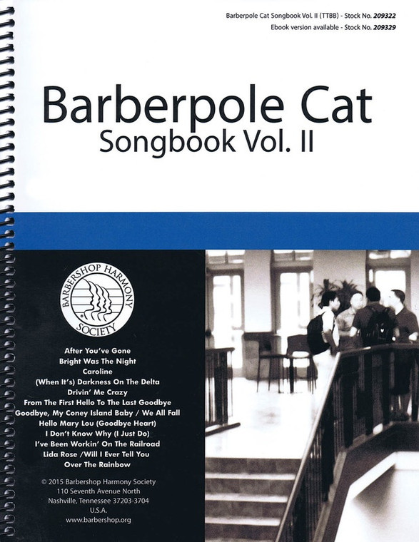Barberpole Cat Songbook Vol 2 Ttbb