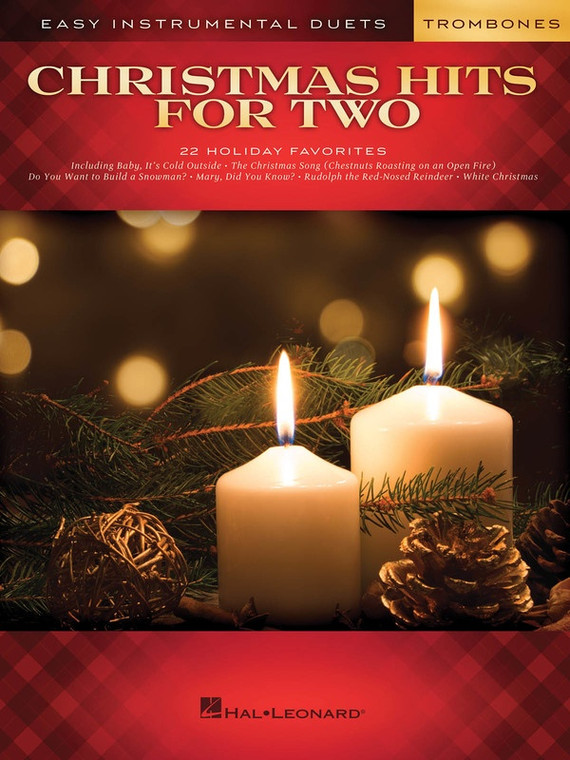 Hal Leonard Christmas Hits For Two Trombones Easy Instrumental Duets