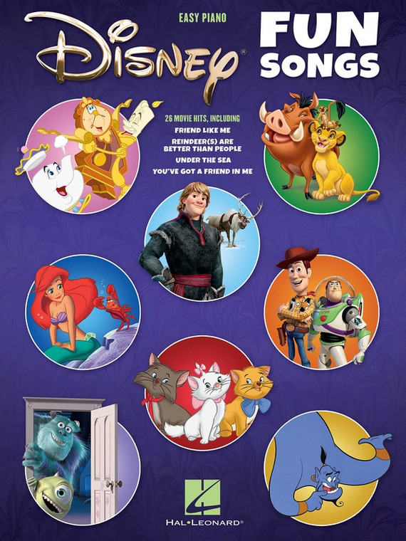 Hal Leonard Disney Fun Songs Easy Piano